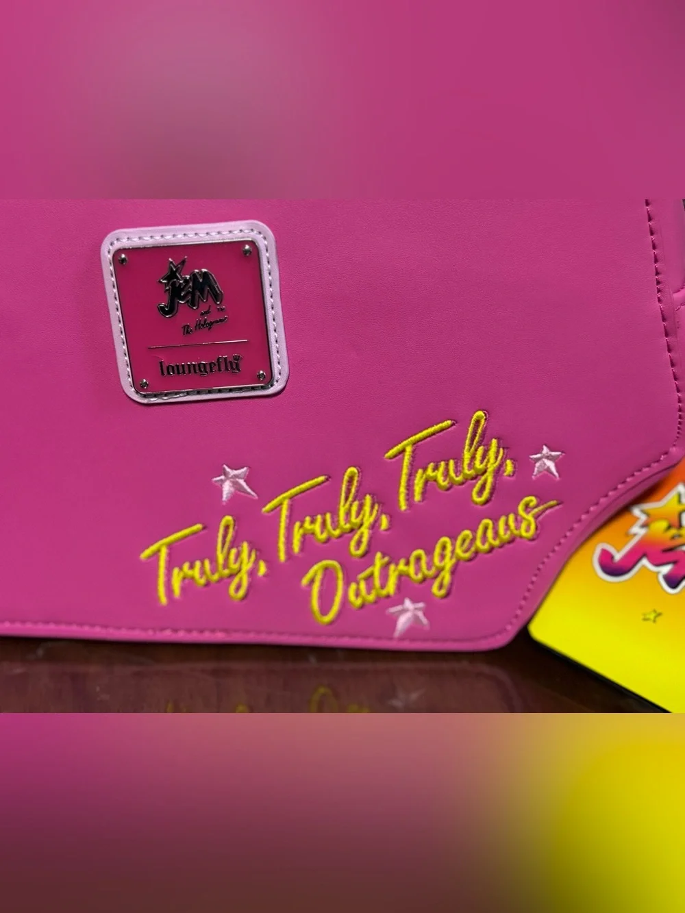 JEM and the Holograms Figural Keytar Glow Crossbody Bag